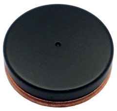 3/4"x 1/8" Disc - North Pole Marked - Black Epoxy