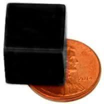 1/2" x 1/2" x 1/2" Cubes - Plastic Coated - Black - Neodymium Magnet