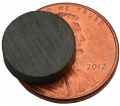 1/2" X 1/8" Ceramic Disc- Ceramic/Ferrite Magnet