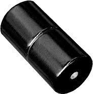 6mm x 6mm Cylinders - Magnetic Jewelry Clasps - Black Epoxy
