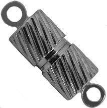 Twist Shaped - Magnetic Jewelry Clasps - Silver