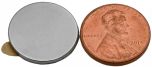 3/4" x 1/16" Disc Magnets - Adhesive Backed - Neodymium Magnets