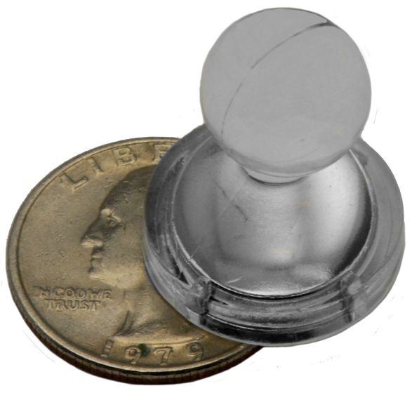 Magnet Pins - Jewel - Large - Clear - Neodymium | Apex Magnets