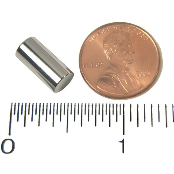 thumbnail image 2 of 10mm X 20mm Strong Neodymium Magnets – Rare Earth N42 Magnets (4-Pack) For Crafts, Models, DIY 2 of 3