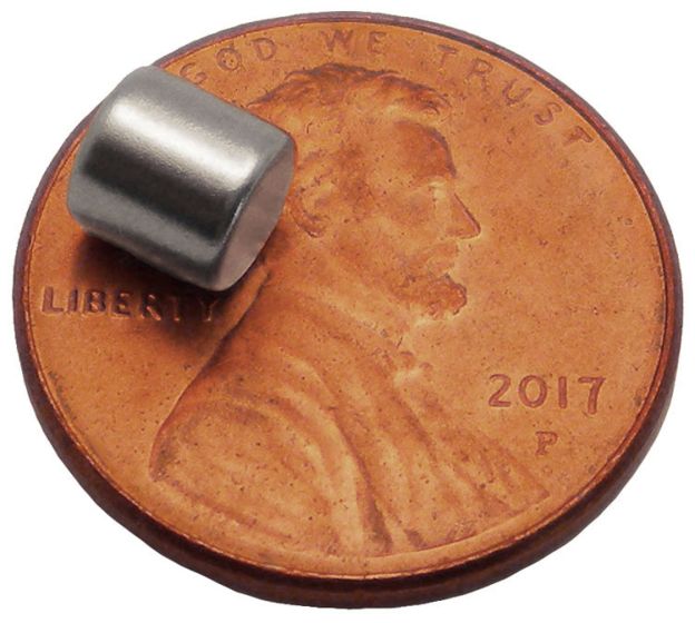 5mm X 5mm Neodymium Rare Earth Magnets – Grade N48, Nickel Coated Cylinders By Apex Magnets