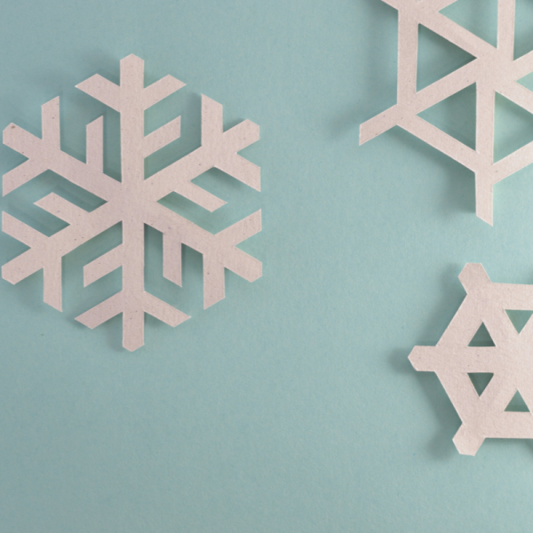 DIY: Popsicle Stick Snowflake Magnets
