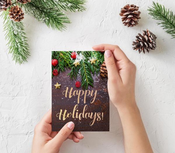 DIY Magnetic Holiday Card Display