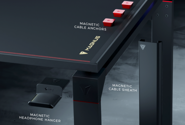 This Stainless Steel Gaming Desk Utilizes Magnets & You Can Make Your Own