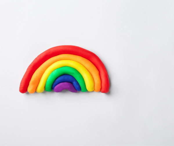 DIY Rainbow Clay Magnets