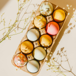 Egg Carton Flower Magnets