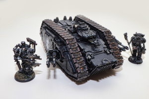 table top miniatures and tank