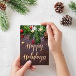 DIY Magnetic Holiday Card Display